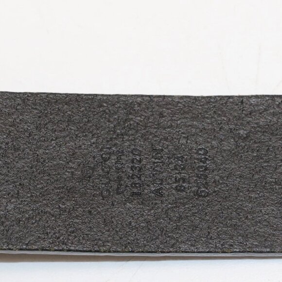 GUCCI Men's GG Monogram Square Interlocking Leather Belt Size 34 - Picture 13 of 16